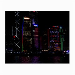 Hong Kong China Asia Skyscraper Small Glasses Cloth by Amaryn4rt