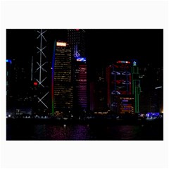 Hong Kong China Asia Skyscraper Large Glasses Cloth by Amaryn4rt