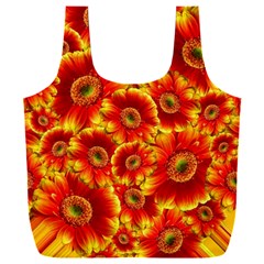 Gerbera Flowers Blossom Bloom Full Print Recycle Bag (xxxl) by Amaryn4rt