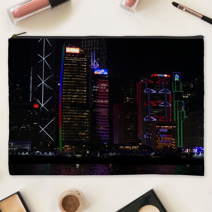 Hong Kong China Asia Skyscraper Cosmetic Bag (XXXL)