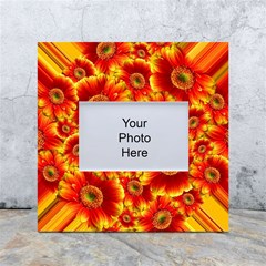 Gerbera Flowers Blossom Bloom White Box Photo Frame 4  X 6  by Amaryn4rt