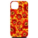 Gerbera Flowers Blossom Bloom iPhone 14 Plus Black UV Print Case Front