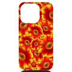 Gerbera Flowers Blossom Bloom Iphone 14 Pro Black Uv Print Case by Amaryn4rt