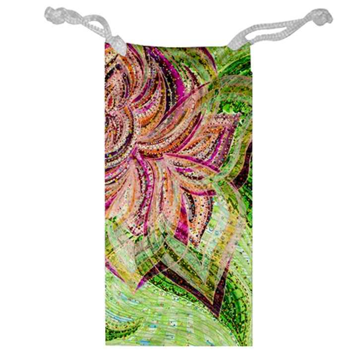 Colorful Design Acrylic Canvas Jewelry Bag