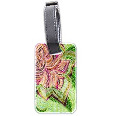 Colorful Design Acrylic Canvas Luggage Tag (two Sides) by Amaryn4rt