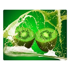 Kiwi Fruit Vitamins Healthy Cut Premium Plush Fleece Blanket (large) by Amaryn4rt