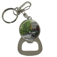 Landscape Summer Fall Colors Mill Bottle Opener Key Chain