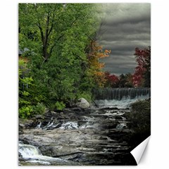 Landscape Summer Fall Colors Mill Canvas 11  x 14 