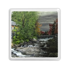 Landscape Summer Fall Colors Mill Memory Card Reader (Square)