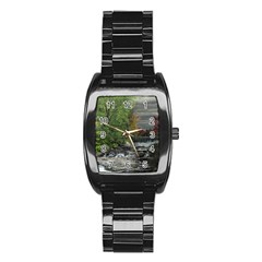 Landscape Summer Fall Colors Mill Stainless Steel Barrel Watch by Amaryn4rt