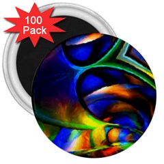 Light Texture Abstract Background 3  Magnets (100 Pack) by Amaryn4rt