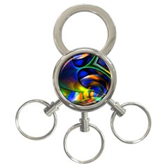 Light Texture Abstract Background 3-ring Key Chain by Amaryn4rt