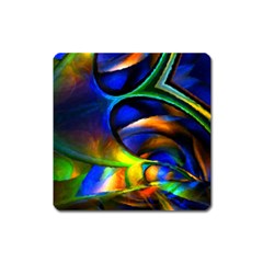 Light Texture Abstract Background Square Magnet by Amaryn4rt