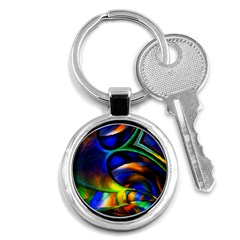 Light Texture Abstract Background Key Chain (round) by Amaryn4rt