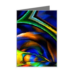 Light Texture Abstract Background Mini Greeting Card by Amaryn4rt