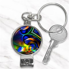 Light Texture Abstract Background Nail Clippers Key Chain by Amaryn4rt