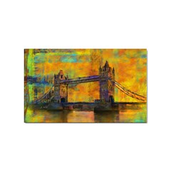 London Tower Abstract Bridge Sticker (rectangular) by Amaryn4rt