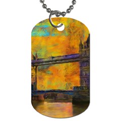 London Tower Abstract Bridge Dog Tag (one Side)