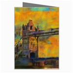 London Tower Abstract Bridge Greeting Card Right