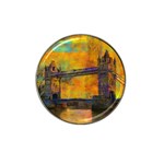 London Tower Abstract Bridge Hat Clip Ball Marker Front