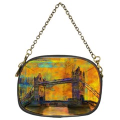 London Tower Abstract Bridge Chain Purse (one Side) by Amaryn4rt