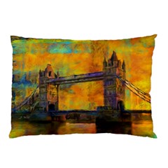 London Tower Abstract Bridge Pillow Case by Amaryn4rt