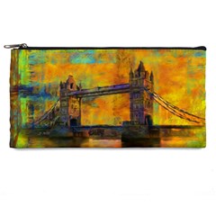 London Tower Abstract Bridge Pencil Case by Amaryn4rt