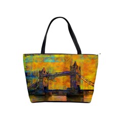 London Tower Abstract Bridge Classic Shoulder Handbag by Amaryn4rt