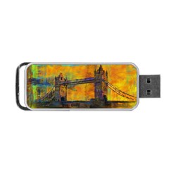 London Tower Abstract Bridge Portable Usb Flash (one Side) by Amaryn4rt