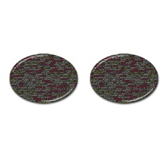 Full Frame Shot Of Abstract Pattern Cufflinks (oval) by Amaryn4rt