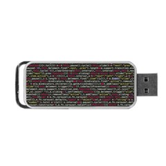 Full Frame Shot Of Abstract Pattern Portable Usb Flash (one Side) by Amaryn4rt