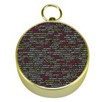 Full Frame Shot Of Abstract Pattern Gold Compasses Front