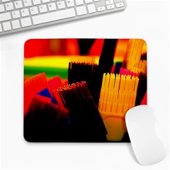 Plastic Brush Color Yellow Red Large Mousepad