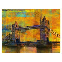 London Tower Abstract Bridge Premium Plush Fleece Blanket (extra Small) by Amaryn4rt