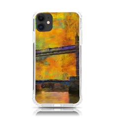 London Tower Abstract Bridge Iphone 11 Tpu Uv Print Case by Amaryn4rt