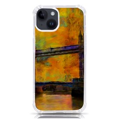 London Tower Abstract Bridge Iphone 14 Tpu Uv Print Case by Amaryn4rt