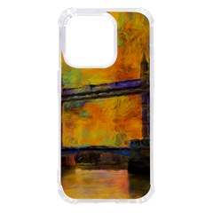 London Tower Abstract Bridge Iphone 14 Pro Tpu Uv Print Case by Amaryn4rt