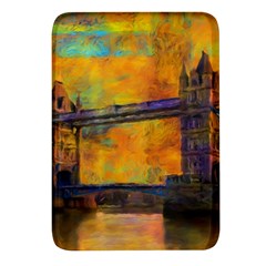 London Tower Abstract Bridge Rectangular Glass Fridge Magnet (4 Pack) by Amaryn4rt