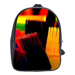 Plastic Brush Color Yellow Red School Bag (XL)