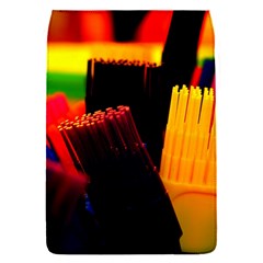 Plastic Brush Color Yellow Red Removable Flap Cover (S)