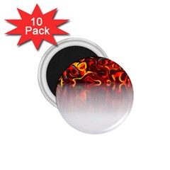 Effect Pattern Brush Red 1 75  Magnets (10 Pack)  by Amaryn4rt