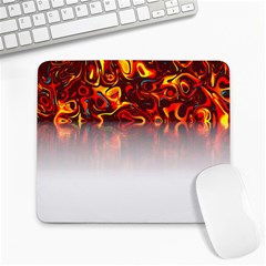 Effect Pattern Brush Red Large Mousepad by Amaryn4rt