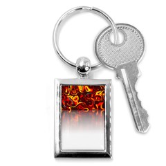 Effect Pattern Brush Red Key Chain (rectangle) by Amaryn4rt