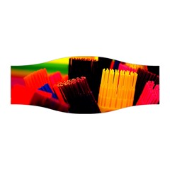 Plastic Brush Color Yellow Red Stretchable Headband