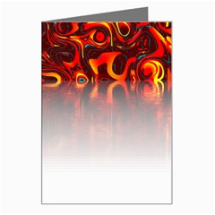 Effect Pattern Brush Red Greeting Card by Amaryn4rt