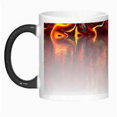 Effect Pattern Brush Red Morph Mug by Amaryn4rt