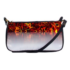 Effect Pattern Brush Red Shoulder Clutch Bag by Amaryn4rt