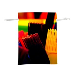 Plastic Brush Color Yellow Red Lightweight Drawstring Pouch (S)