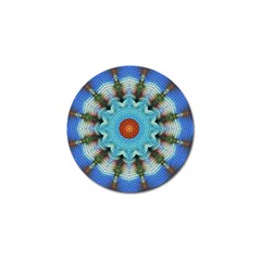 Pattern Blue Brown Background- Golf Ball Marker by Amaryn4rt