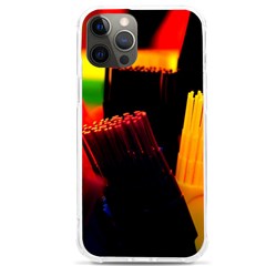 Plastic Brush Color Yellow Red Iphone 12 Pro Max Tpu Uv Print Case by Amaryn4rt